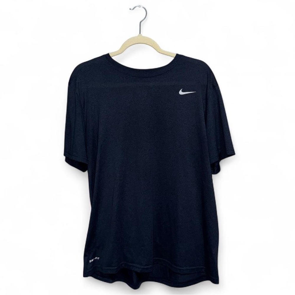 Nike Men’s Navy Blue Dri-Fit Lightweight Short Sleeve Workout Shirt Size XL